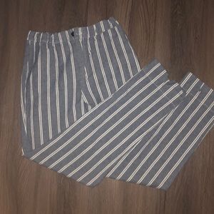 denim striped pants